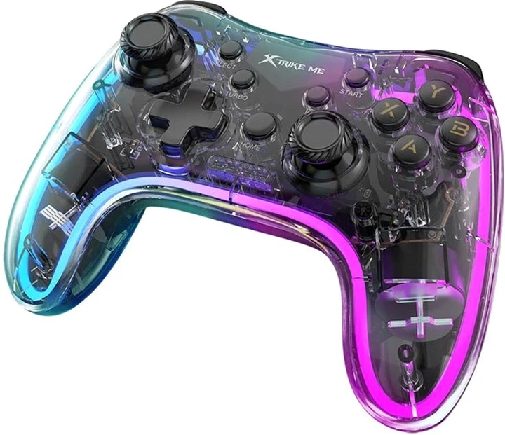 Геймпад XTRIKE ME Bluetooth RGB для PS4/IOS/Android/PC/Nintendo 17 кнопок (GP-52) - зображення 3