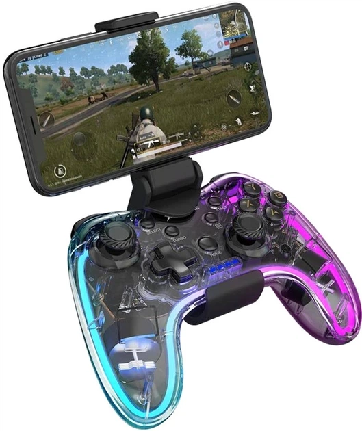 Геймпад XTRIKE ME Bluetooth RGB для PS4/IOS/Android/PC/Nintendo 17 кнопок (GP-52) - зображення 5