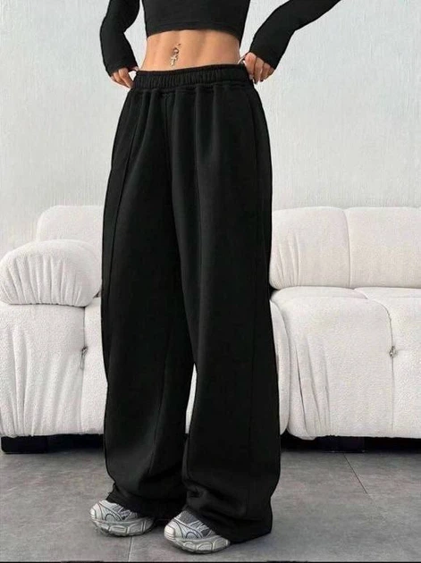 UNISEX базовые спортивные штаны \ Черный 42-46 / BASED 0227350 - изображение 3