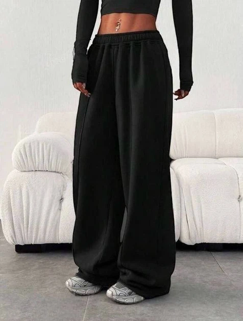 UNISEX базовые спортивные штаны \ Черный 42-46 / BASED 0227350 - изображение 4