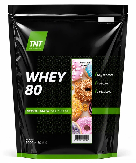 Протеин TNT WHEY 80 2 кг Banana donut - Фото 1 Протеин TNT WHEY 80 2 кг Banana donut - изображение 1