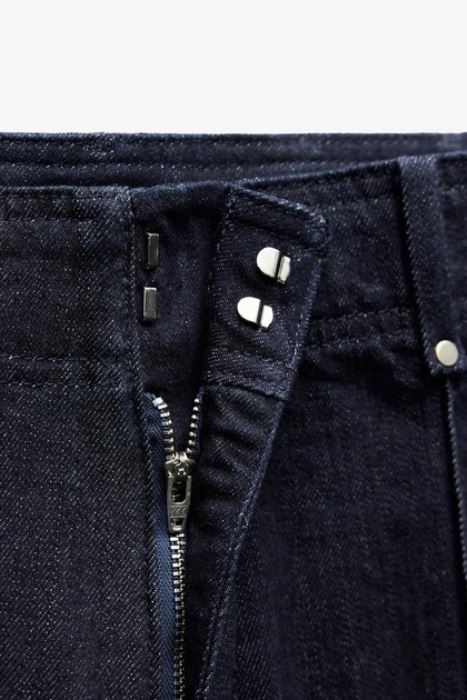 Джинси Wide leg з високою посадкою Zara 9632/253/407 44 - зображення 10