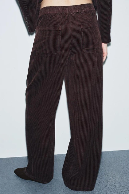 Вельветові штани Wide leg Zara 4088/041 L - изображение 3