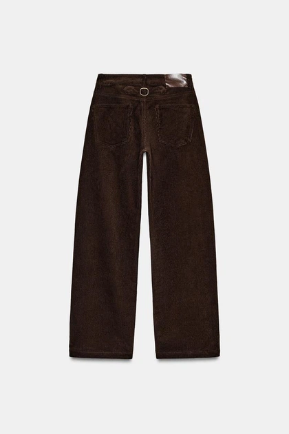 Прямі вельветові штани Zara 2152/682 38 - Фото 7 Прямі вельветові штани Zara 2152/682 38 - изображение 7