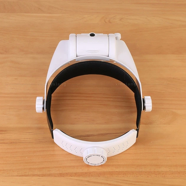 Лупа окуляри бінокулярні Magnifier 81000-S з LED підсвіткою / збільшення 1.2X 2X 8X - зображення 3