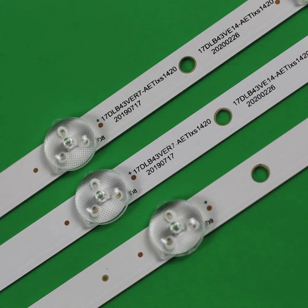 LED підсвітка TV 43" 17DLB43VER7-A 17DLB43VER7-B 43U9500 3шт. - Фото 3 LED підсвітка TV 43" 17DLB43VER7-A 17DLB43VER7-B 43U9500 3шт. - зображення 3