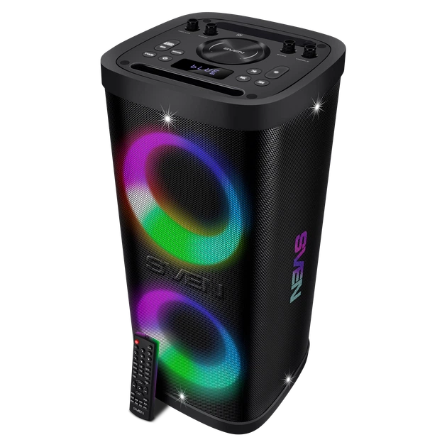 Портативная акустическая система SVEN PS-930, 150 Вт, Bluetooth, RGB-подсветка, караоке, Black - изображение 2
