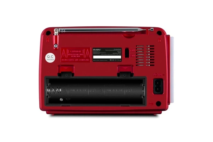Радіоприймач SVEN SRP-525 Red FM/AM/SW, USB, microSD, ліхтарик - зображення 7