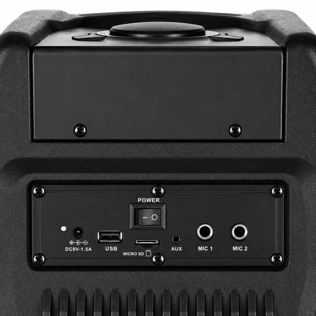 Портативная акустическая система SVEN PS-730, 100 Вт, Bluetooth, RGB-подсветка, караоке, Black - изображение 10