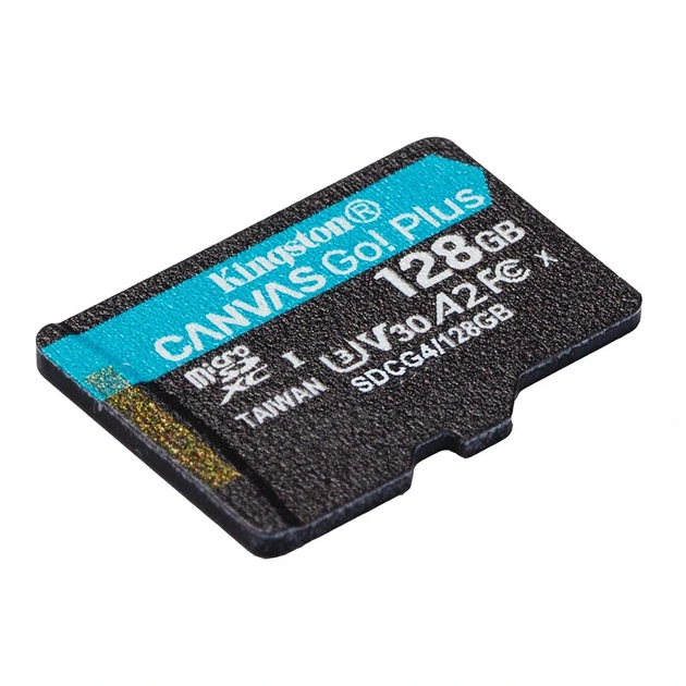 Карта пам'яті microSDXC (UHS-1 U3) Kingston Canvas Go! Plus 128Gb class 10 A2 V30 (R200MB/s) - Фото 3 Карта пам'яті microSDXC (UHS-1 U3) Kingston Canvas Go! Plus 128Gb class 10 A2 V30 (R200MB/s) - изображение 3