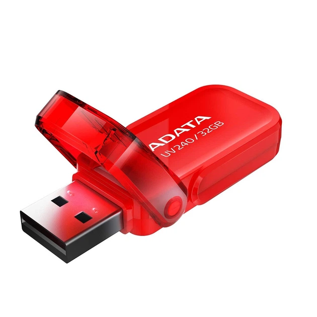 Флеш-накопичувач ADATA USB 2.0 AUV 240 32Gb Red - изображение 2