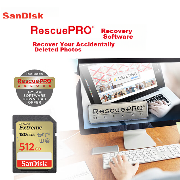 Карта памяти SanDisk SD 512 ГБ, 4K V30 U3 C10, карта для хранения данных с фотокамер, скорость чтения 180 МБ/с, скорость записи 130 МБ/с, высокоскоростная серийная съемка, подходит для беззеркальных/цифровых зеркальных камер. - Фото 7 Карта памяти SanDisk SD 512 ГБ, 4K V30 U3 C10, карта для хранения данных с фотокамер, скорость чтения 180 МБ/с, скорость записи 130 МБ/с, высокоскоростная серийная съемка, подходит для беззеркальных/цифровых зеркальных камер. - изображение 7