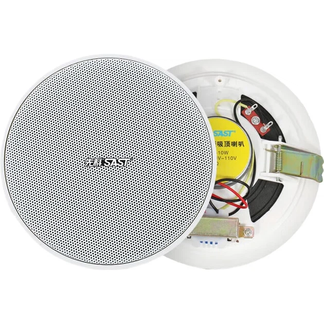 Комплект стельових динаміків SAST ST-605 з 6-дюймовими динаміками, Bluetooth фіксованого тиску, підсилювач 120 Вт, система оповіщення, підвісна стеля, використання вдома та в магазині, фон для конференцій, комбіновані динаміки, один до одного - изображение 2