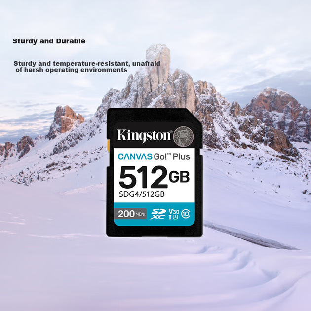 Карта памяти Kingston 512GB SD U3 V30, высокоскоростная SD-карта большой емкости, запись 4K Ultra HD, скорость чтения 200 МБ/с, скорость записи 160 МБ/с. - изображение 7
