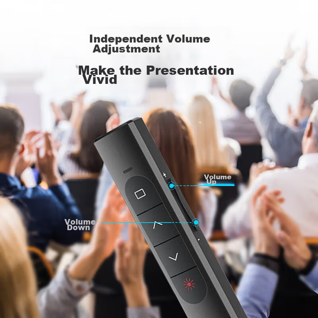 Ручка HP Page-Turning Pen, лазерна указка PPT, пристрій для дистанційного перегортання сторінок, електронна указка для вчителів, контролер презентацій для офісних зустрічей, підходить для світлодіодних екранів, біла модель з живленням від батареї - изображение 6