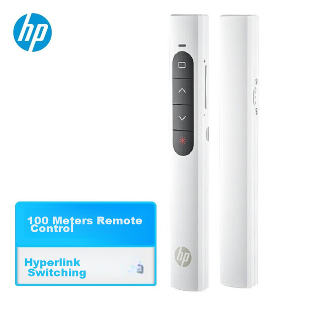 Ручка HP Page-Turning Pen, лазерна указка PPT, пристрій для дистанційного перегортання сторінок, електронна указка для вчителів, контролер презентацій для офісних зустрічей, підходить для світлодіодних екранів, біла модель з живленням від батареї - изображение 10