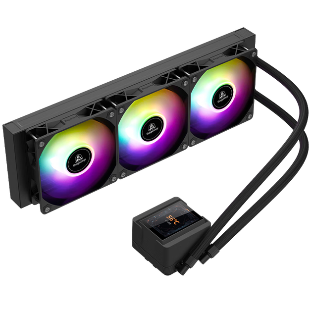 Рідинний кулер Segotep Ice Cool 360 Black LCD ARGB All-In (2,4-дюймовий РК-екран / Програмне забезпечення / Підтримка двох платформ Intel AMD) - зображення 7