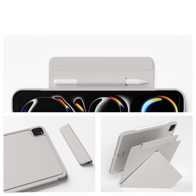 Чохол для планшета Apple iPad Air 13" 2026/2025/2024/Pro 12.9" 2022/2021/2020 ZHITING Grey - Фото 5 Чохол для планшета Apple iPad Air 13" 2026/2025/2024/Pro 12.9" 2022/2021/2020 ZHITING Grey - зображення 5