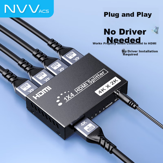 Разветвитель видеосигнала NVV ACS HDMI 1x4 4K UHD (NV-SM4K104) - изображение 8