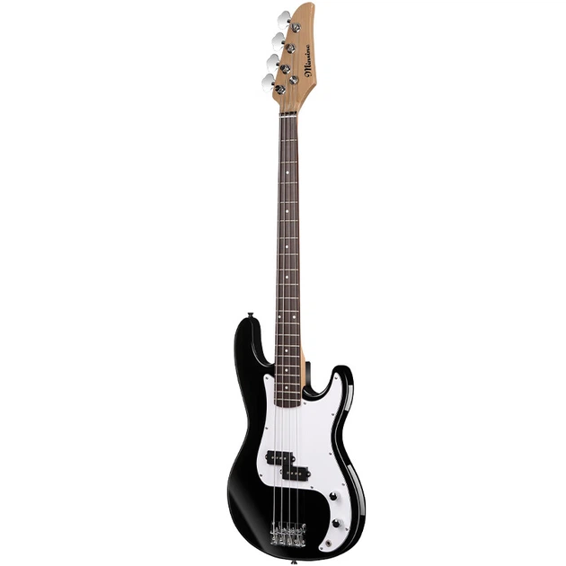 Minsine FD Bass/чорний Класичний чотириструнний електричний бас для початківців, бас початкового рівня - зображення 8