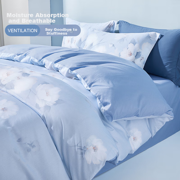 Комплект постільної білизни BEYOND Home Textile, чотири предмети, підковдра та простирадло з чистої бавовни, 100% бавовна, підковдра з бавовни, для ліжка 1,5 метра, магазин товарів для дому - изображение 5