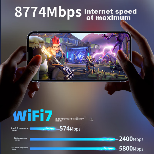 Бездротова мережева карта COMFAST WiFi 7 Gaming PCIE BE200, гігабітний дводіапазонний 5G настільний комп'ютер із вбудованим WiFi-приймачем, високошвидкісний Bluetooth 5.4 CF-BE200 MAX - изображение 7