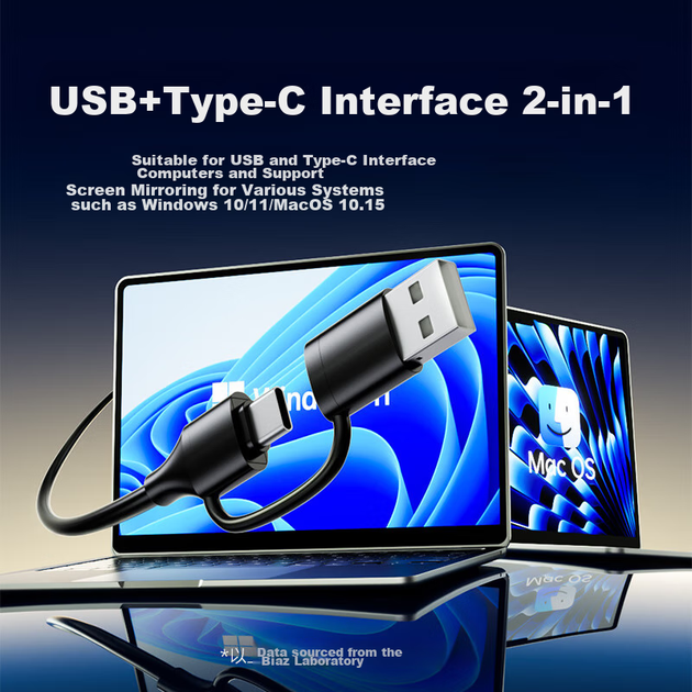 Устройство беспроводного зеркалирования экрана BIAZE HDMI, инструмент для конференц-связи высокого разрешения через USB/Type-C, совместимо с ноутбуками для подключения к телевизорам, мониторам, проекторам, передача сигнала на расстояние до 50 метров. - Фото 4 Устройство беспроводного зеркалирования экрана BIAZE HDMI, инструмент для конференц-связи высокого разрешения через USB/Type-C, совместимо с ноутбуками для подключения к телевизорам, мониторам, проекторам, передача сигнала на расстояние до 50 метров. - изображение 4