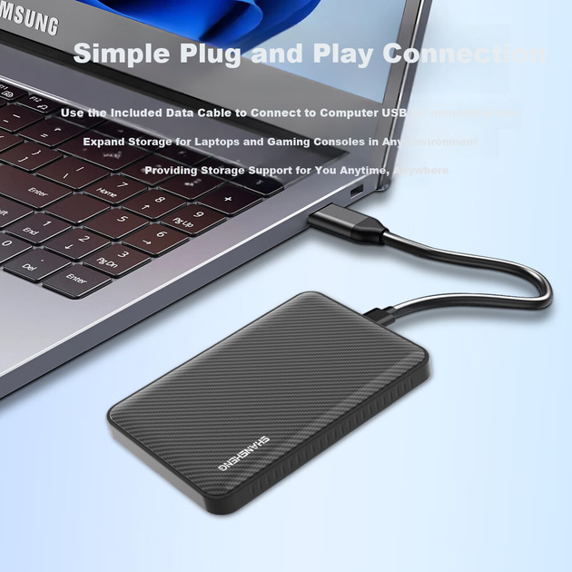 Внешний портативный жесткий диск FlashRise 640 ГБ, USB 3.0, высокоскоростной, 2,5-дюймовый, P1, портативное хранилище данных, фотографий, для бизнеса и офиса, двойного назначения: для мобильных устройств и ПК. - Фото 4 Внешний портативный жесткий диск FlashRise 640 ГБ, USB 3.0, высокоскоростной, 2,5-дюймовый, P1, портативное хранилище данных, фотографий, для бизнеса и офиса, двойного назначения: для мобильных устройств и ПК. - изображение 4