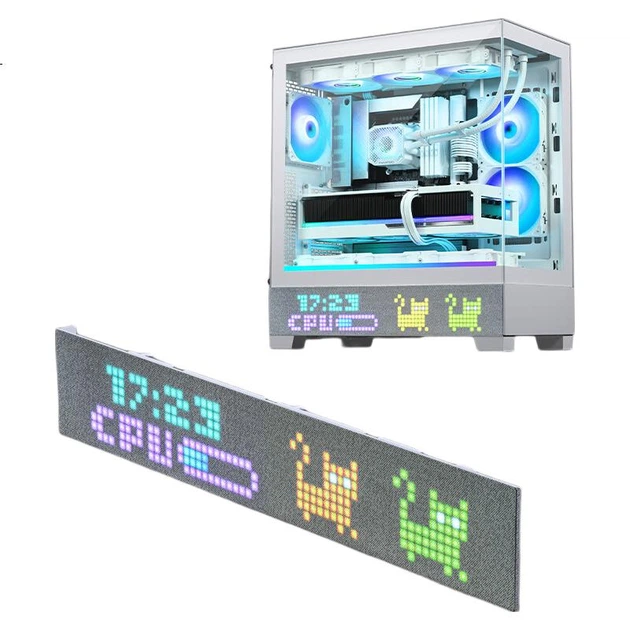 Корпус для материнської плати PHANTEKS XT523 View White Seaside View із загартованого скла Full-View ATX для настільного комп'ютера (бічна світлова стрічка ARGB/підтримка водяного охолодження 360 мм/Type-C) - изображение 3