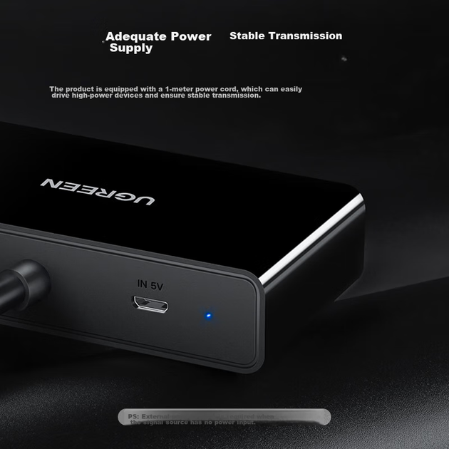Разветвитель видеосигнала UGREEN 40254 VGA, 1 вход и 2 виходи - изображение 7