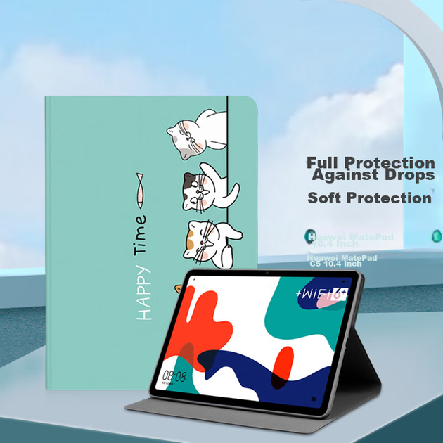 Чохол для планшета Huawei MatePad 10.4 2022/2020 Jiangming Happy Cat - зображення 4