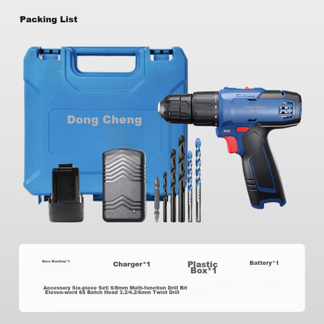 Електричний дриль Dongcheng Impact WJZ1601iD, викрутка, ударний дриль, набір електроінструментів - Фото 4 Електричний дриль Dongcheng Impact WJZ1601iD, викрутка, ударний дриль, набір електроінструментів - изображение 4