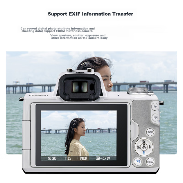 Сумісне адаптерне кільце JJC EF-EOS M для Canon об'єктивів EF/EF-S DSLR на бездзеркальні камери EF-M, сумісний з M50 II, M6 Mark II, M200, Xiaochantou - Фото 5 Сумісне адаптерне кільце JJC EF-EOS M для Canon об'єктивів EF/EF-S DSLR на бездзеркальні камери EF-M, сумісний з M50 II, M6 Mark II, M200, Xiaochantou - изображение 5