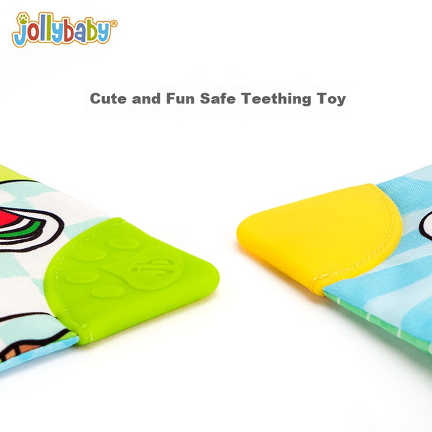 Іграшки для раннього розвитку малюків Jollybaby, тканинна книжка для немовлят, жувальний прорізувач для зубів, міцний та миється, подарункова коробка серії для скреготіння зубами - изображение 9