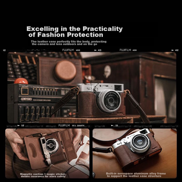SmallRig 4566, сумісний з камерою Fuji X100VI/X100V, у форм-факторі «кроляча клітка», для бездзеркальної та дзеркальної фотографії, швидкознімна розширювальна рамка, гарячий башмак, ручка для великого пальця, аксесуари для зйомки - Фото 8 SmallRig 4566, сумісний з камерою Fuji X100VI/X100V, у форм-факторі «кроляча клітка», для бездзеркальної та дзеркальної фотографії, швидкознімна розширювальна рамка, гарячий башмак, ручка для великого пальця, аксесуари для зйомки - зображення 8