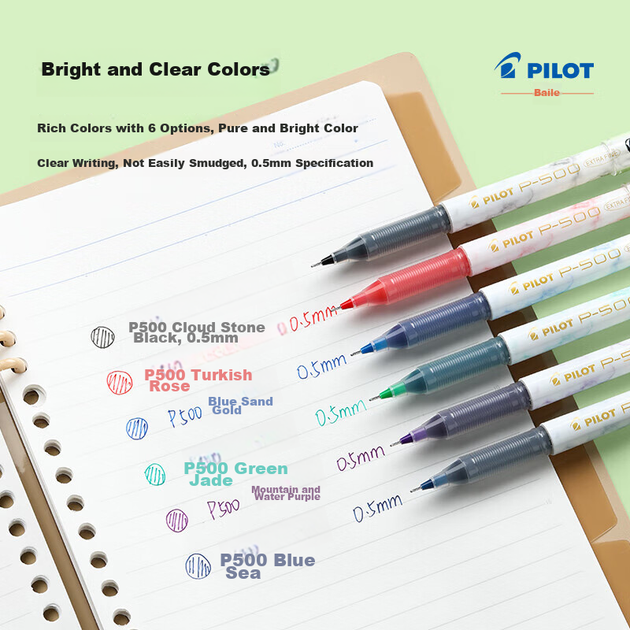 Гелева ручка PILOT P500 Gold Label, ручка для підпису 0,5 мм, кулькова ручка Business Direct Liquid Roller, ручка для студентських іспитів, набір канцелярського приладдя високої якості, 4 чорних та 1 червона, 5 ручок - Фото 6 Гелева ручка PILOT P500 Gold Label, ручка для підпису 0,5 мм, кулькова ручка Business Direct Liquid Roller, ручка для студентських іспитів, набір канцелярського приладдя високої якості, 4 чорних та 1 червона, 5 ручок - изображение 6