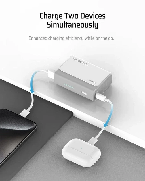 УМБ Xiaomi CUKTECH 1C1A (CP13) PB100 10000 mAh 30W Pink (CUK0PB100DPK) - Фото 5 УМБ Xiaomi CUKTECH 1C1A (CP13) PB100 10000 mAh 30W Pink (CUK0PB100DPK) - зображення 5