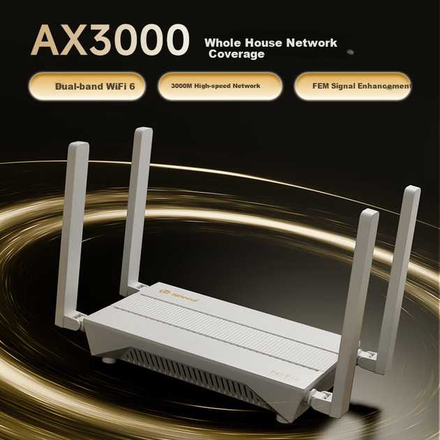 U-SPEED [Полноценное усиление сигнала] Гигабитный беспроводной Wi-Fi 6 роутер для дома на базе чипа Huawei HiSilicon AX3000, двухдиапазонная сеть 5G с возможностью прокладки кабелей через стены, обеспечивающая создание ячеистой сети для всего дома. - изображение 5