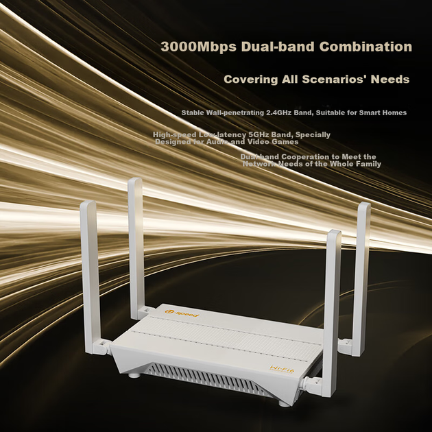U-SPEED [Полноценное усиление сигнала] Гигабитный беспроводной Wi-Fi 6 роутер для дома на базе чипа Huawei HiSilicon AX3000, двухдиапазонная сеть 5G с возможностью прокладки кабелей через стены, обеспечивающая создание ячеистой сети для всего дома. - изображение 6