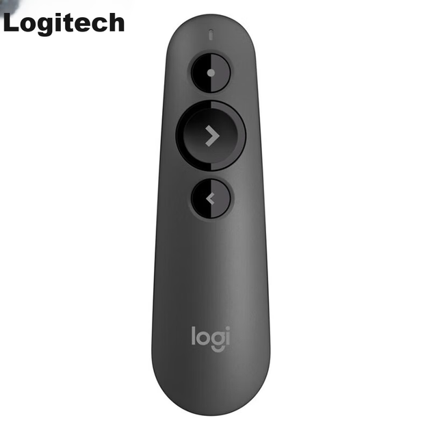 Бездротова презентація Logitech R500S, лазерна указка, ручка для перегортання сторінок PPT, бездротове подвійне підключення Bluetooth, сумісна з Mac та iOS, чорна - изображение 5