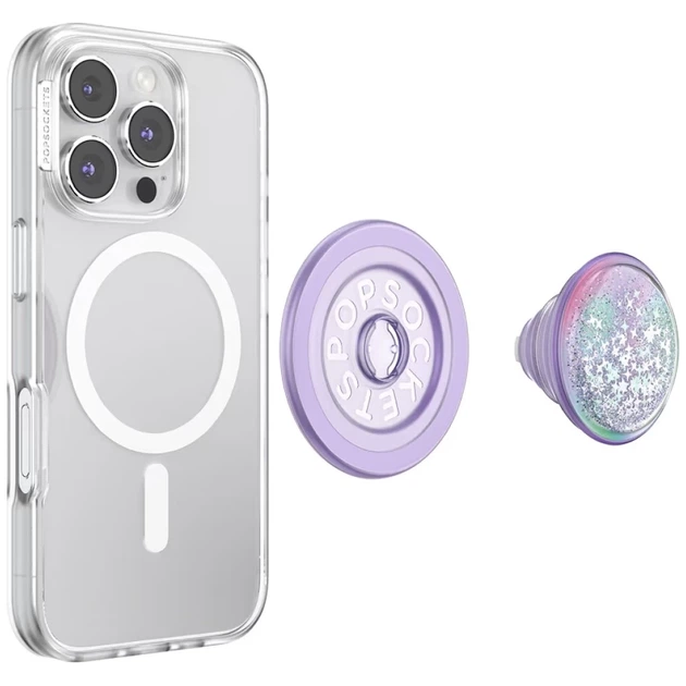 Тримач для телефону PopSockets Tidepool Squishy Unicorn Magic лавандовий (840473356323) - зображення 6