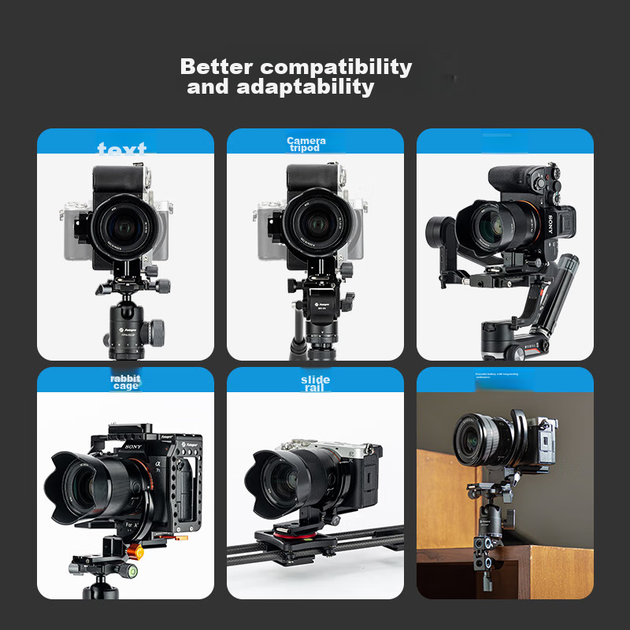 Адаптер Fotopro X-R95 поворотный для объектива, 3/8-1/4" - изображение 8