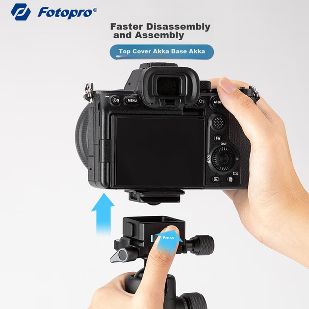 Стабілізатор Fotopro RZ-2, для бездзеркальних камер, швидкознімний - зображення 2