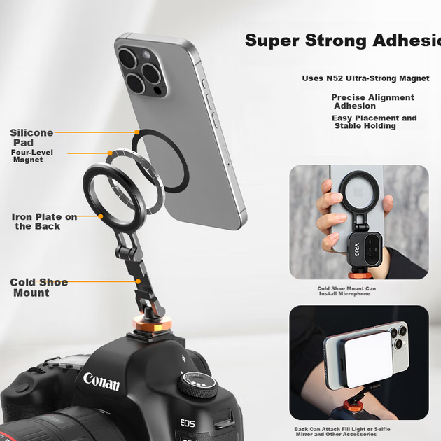 Держатель VRIG MG-28 магнитный MagSafe для телефона универсальный - изображение 3