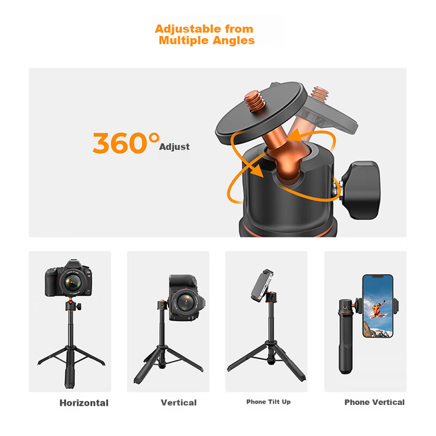 Штатив-розширювач K&F Concept для DJI Pocket 3/4 з Bluetooth-пультом - зображення 6