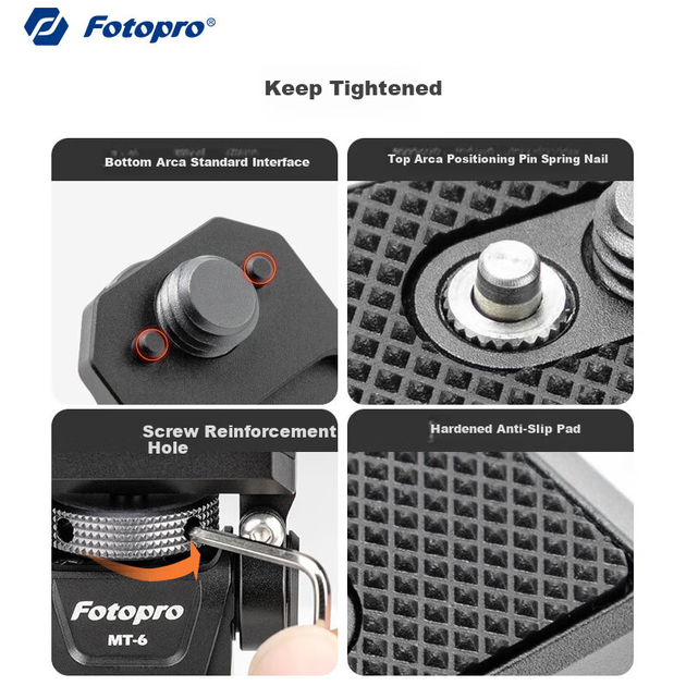 Кронштейн для монитора Fotopro MT-6 металлический с демпфированием универсальный - изображение 5