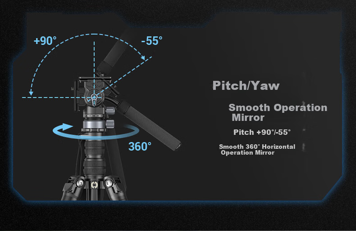 Штатив SmallRig 4319 CT190 с гидравлической головкой, для зеркальных и беззеркальных камер - Фото 5 Штатив SmallRig 4319 CT190 с гидравлической головкой, для зеркальных и беззеркальных камер - изображение 5