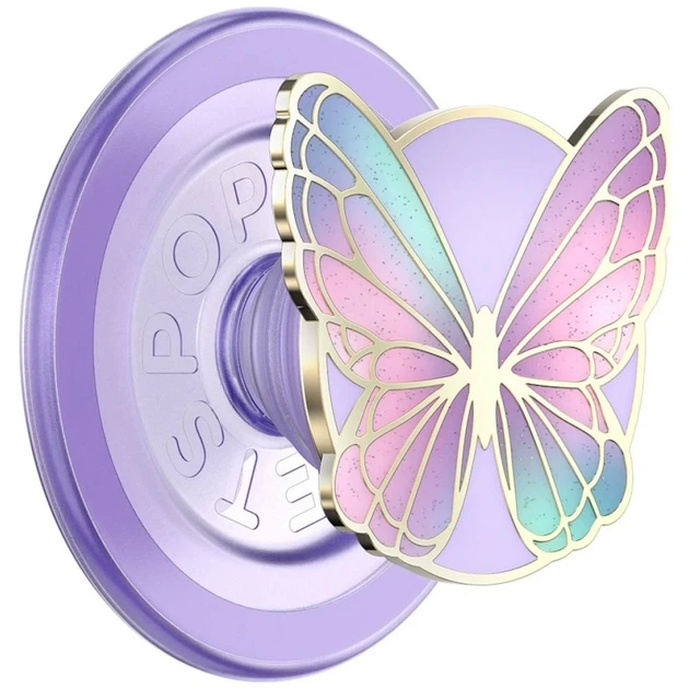 Тримач PopSockets Enamel Butterfly Prism Lavender (840473356330) - Фото 1 Тримач PopSockets Enamel Butterfly Prism Lavender (840473356330) - зображення 1