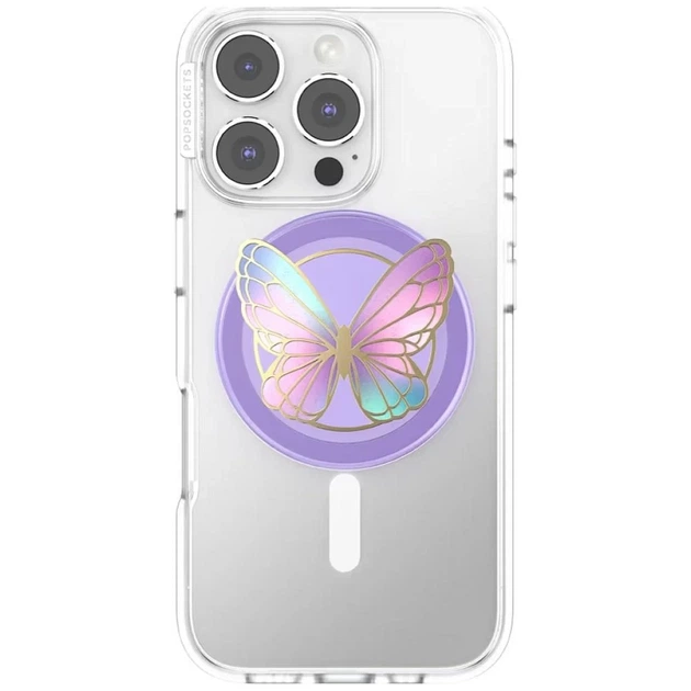 Тримач PopSockets Enamel Butterfly Prism Lavender (840473356330) - Фото 8 Тримач PopSockets Enamel Butterfly Prism Lavender (840473356330) - зображення 8
