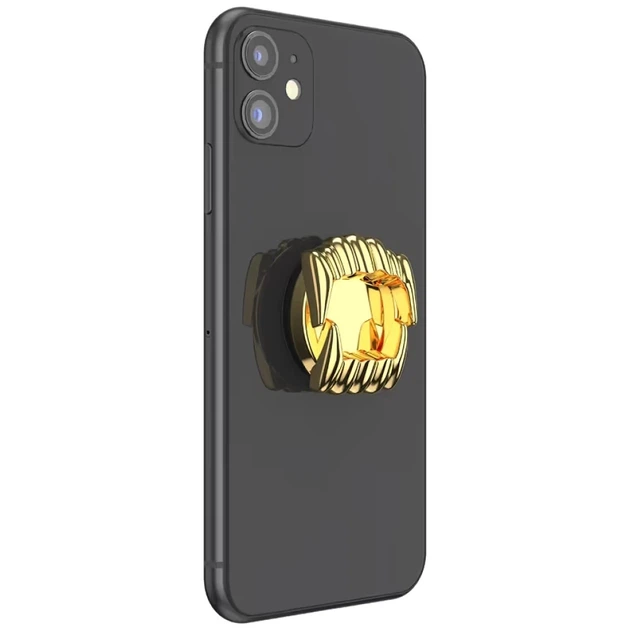 Тримач PopSockets Say Cheese Adhesive Grip Gold (840173721629) - Фото 4 Тримач PopSockets Say Cheese Adhesive Grip Gold (840173721629) - зображення 4